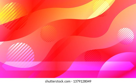 Geometric Pattern With Lines, Wave. For Flyer, Brochure, Booklet And Websites Design Vector Illustration with Color Gradient