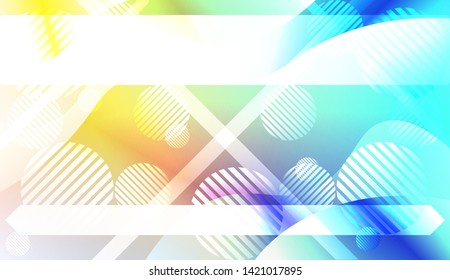 Geometric Pattern With Lines, Wave. For Flyer, Brochure, Booklet And Websites Design Vector Illustration with Color Gradient