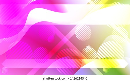 Geometric Pattern With Lines, Wave. For Flyer, Brochure, Booklet And Websites Design Vector Illustration with Color Gradient