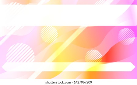 Geometric Pattern With Lines, Wave. For Flyer, Brochure, Booklet And Websites Design Vector Illustration with Color Gradient