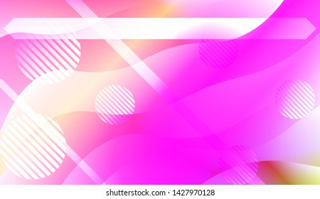 Geometric Pattern With Lines, Wave. For Flyer, Brochure, Booklet And Websites Design Vector Illustration with Color Gradient