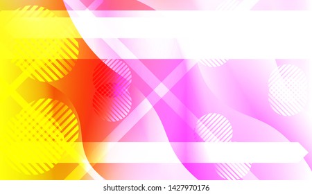 Geometric Pattern With Lines, Wave. For Flyer, Brochure, Booklet And Websites Design Vector Illustration with Color Gradient