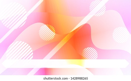 Geometric Pattern With Lines, Wave. For Flyer, Brochure, Booklet And Websites Design Vector Illustration with Color Gradient