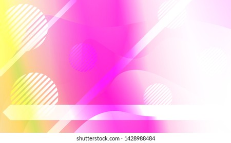 Geometric Pattern With Lines, Wave. For Flyer, Brochure, Booklet And Websites Design Vector Illustration with Color Gradient