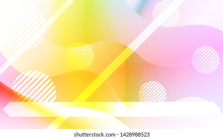 Geometric Pattern With Lines, Wave. For Flyer, Brochure, Booklet And Websites Design Vector Illustration with Color Gradient
