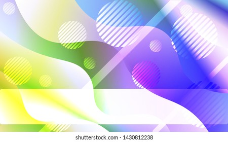 Geometric Pattern With Lines, Wave. For Flyer, Brochure, Booklet And Websites Design Vector Illustration with Color Gradient