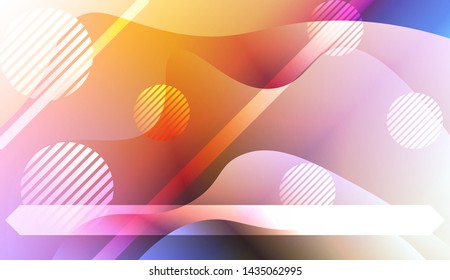Geometric Pattern With Lines, Wave. For Flyer, Brochure, Booklet And Websites Design Vector Illustration with Color Gradient
