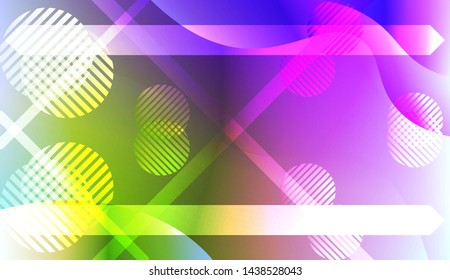 Geometric Pattern With Lines, Wave. For Flyer, Brochure, Booklet And Websites Design Vector Illustration with Color Gradient