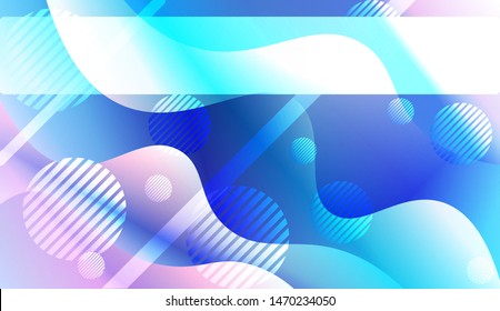 Geometric Pattern With Lines, Wave. For Flyer, Brochure, Booklet And Websites Design Vector Illustration with Color Gradient