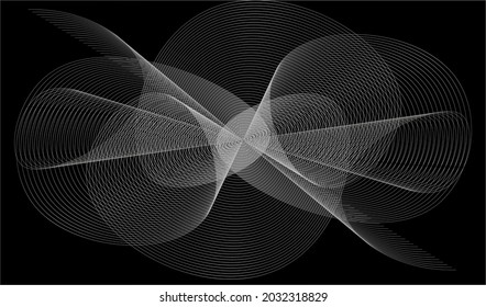 Geometric pattern lines wave vector gradient bright colors