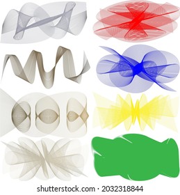 Geometric pattern lines wave vector gradient bright colors