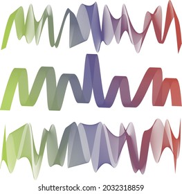 Geometric pattern lines wave vector gradient bright colors