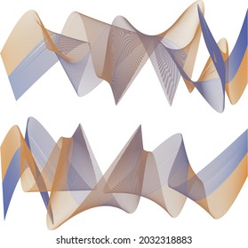 Geometric pattern lines wave vector gradient bright colors