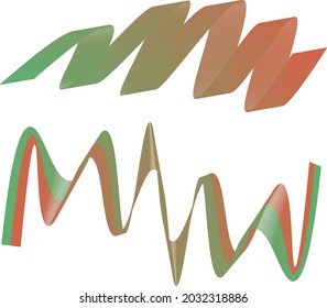 Geometric pattern lines wave vector gradient bright colors