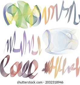 Geometric pattern lines wave vector gradient bright colors