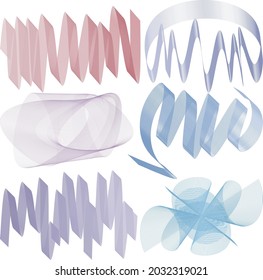 Geometric pattern lines wave vector gradient bright colors