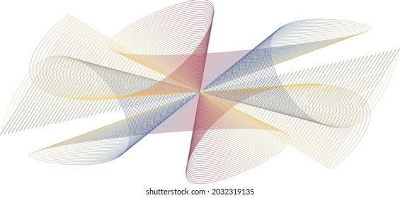Geometric pattern lines wave vector gradient bright colors