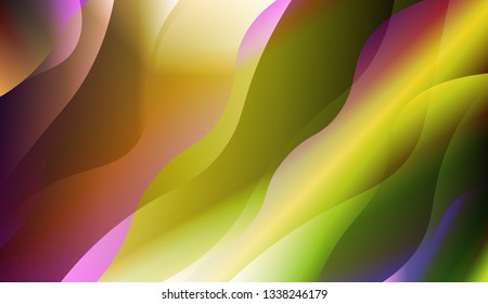 Geometric Pattern With Lines, Wave. For Your Design Wallpaper, Presentation, Banner, Flyer, Cover Page, Landing Page. Vector Illustration with Color Gradient.