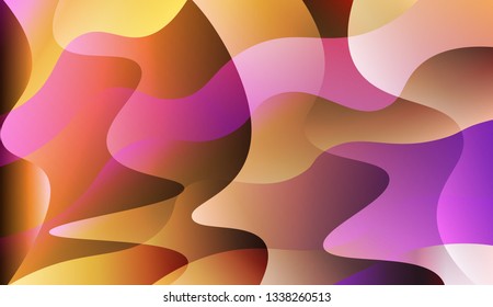 Geometric Pattern With Lines, Wave. For Your Design Wallpaper, Presentation, Banner, Flyer, Cover Page, Landing Page. Vector Illustration with Color Gradient.
