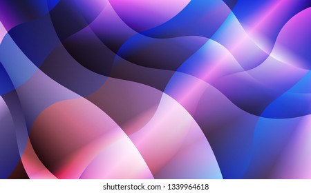 Geometric Pattern With Lines, Wave. For Your Design Wallpaper, Presentation, Banner, Flyer, Cover Page, Landing Page. Vector Illustration with Color Gradient.