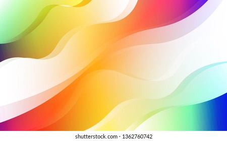 Geometric Pattern With Lines, Wave. For Your Design Ad, Banner, Cover Page. Vector Illustration with Color Gradient