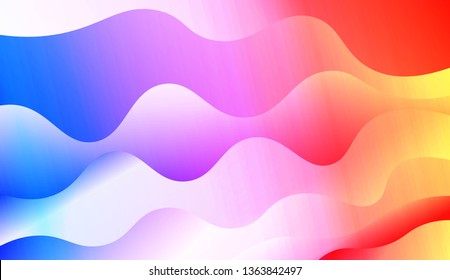 Geometric Pattern With Lines, Wave. For Your Design Ad, Banner, Cover Page. Vector Illustration with Color Gradient