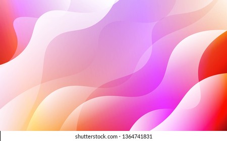 Geometric Pattern With Lines, Wave. For Your Design Ad, Banner, Cover Page. Vector Illustration with Color Gradient
