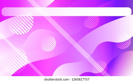 Geometric Pattern With Lines, Wave. For Your Design Ad, Banner, Cover Page. Vector Illustration with Color Gradient