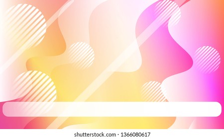 Geometric Pattern With Lines, Wave. For Your Design Ad, Banner, Cover Page. Vector Illustration with Color Gradient