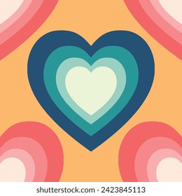 Patrón geométrico con corazones de amor para el Día de San Valentín. Ilustración transparente de gingham blanco rosa con textura de píxel sin brillo para papel de regalo, mantel, manta de picnic, otro diseño de tela de moda.