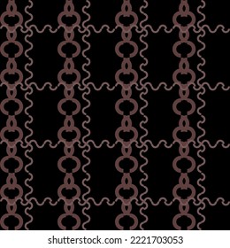 The geometric pattern is made into a cloth pattern.