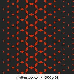 Geometric pattern made of rhombuses. Generative seamless texture