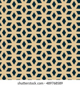 Geometric pattern made of rhombuses. Generative seamless texture