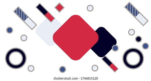 Patrón geométrico memphis estilo fondo, formas fondo. Patrón de Memphis. Formas geométricas. Estilo hipster de los años 80-90. Color del fondo abstracto. Colorido fondo de estilo memphis.