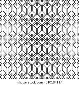 Geometric pattern mesh, futuristic, seamless vector background.