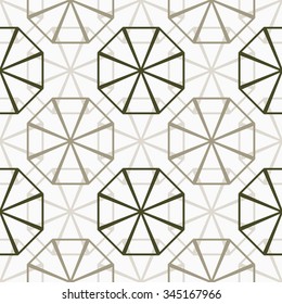 Geometric pattern mesh polygon, circle. Seamless vector background.