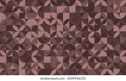 Geometric pattern with minimal shapes and artistic mosaic. Ideal for posters, backgrounds, or seamless textile designs with a trendy and modern feel.
