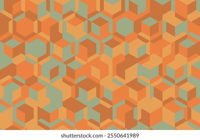 Geometrisches Muster mit minimalen Formen und künstlerischem Mosaik. Ideal für Poster, Hintergründe oder nahtlose Textildesigns mit einem trendigen und modernen Stil.