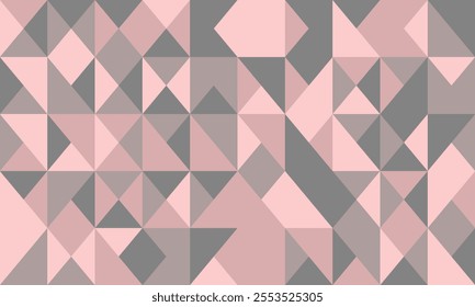 Geometric pattern with minimal shapes and artistic mosaic. Ideal for posters, backgrounds, or seamless textile designs with a trendy and modern feel.
