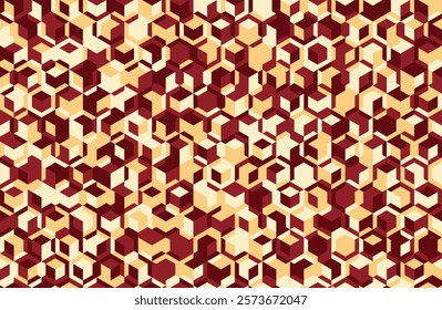 Geometric pattern with minimal shapes and artistic mosaic. Ideal for posters, backgrounds, or seamless textile designs with a trendy and modern feel.