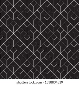 Geometric pattern. Minimal style sacred abstract background decoration. Illustration for fashion minimalistic design. Modern elegant endless wallpaper with Black Color.
