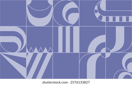 Geometric pattern in a minimalist style. An idea for decorative design, interior design, mosaics and creative inspiration