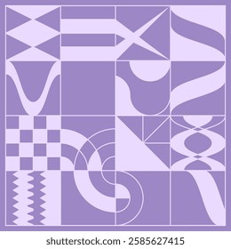 Geometric pattern in a minimalist style. An idea for decorative design, interior design, mosaics and creative inspiration