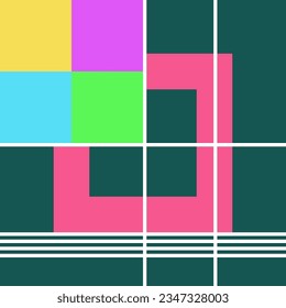 Geometric Pattern Modern Art Design Abstract 