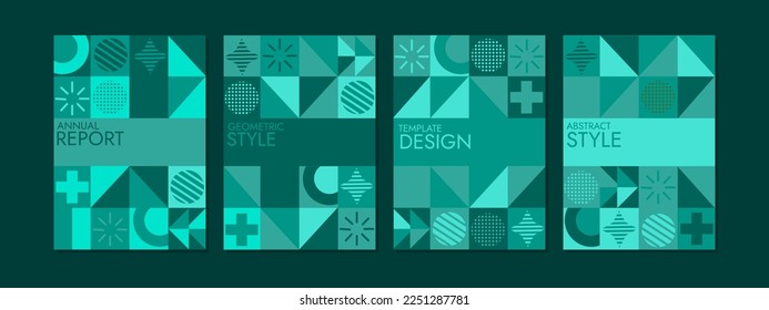 geometric pattern modern cover. neon green color background poster. A4 size for books, annuals, flyers, brochures