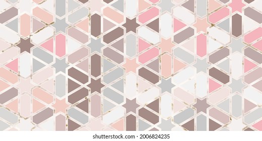 Patrón geométrico diseño moderno color pastel con fondo elegante de línea de mármol 