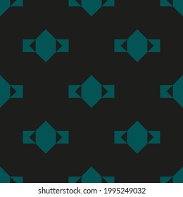 Patrón geométrico, estilo moderno, fondo negro vectorial monocromo.