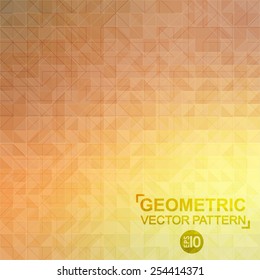 Geometric pattern. Mosaic colorful background of geometric shapes. Modern stylish texture. Repeating geometric tiles.