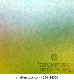 Geometric pattern. Mosaic colorful background of geometric shapes. Modern stylish texture. Repeating geometric tiles.