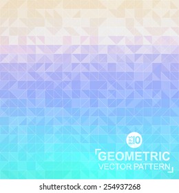 Geometric pattern. Mosaic colorful background of geometric shapes. Modern stylish texture. Repeating geometric tiles.